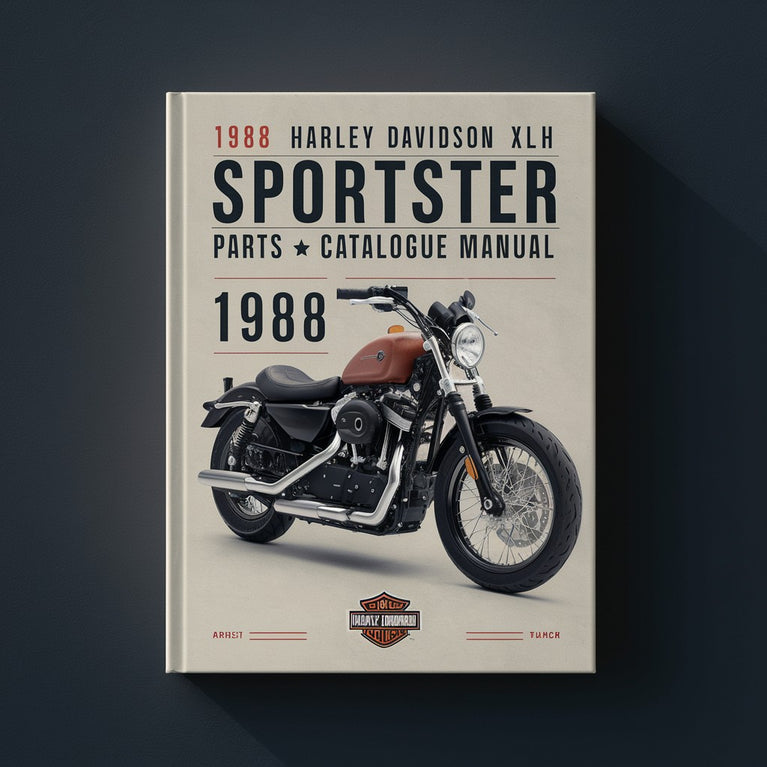 1988 Harley Davidson XLH Sportster 883 STAndARD parts list catalogue Manual View webpages (   )