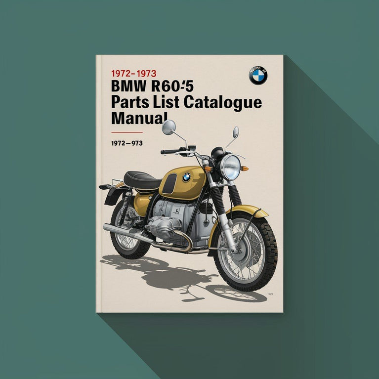 1972 1973 BMW R60/5 parts list catalogue Manual View webpages (   )