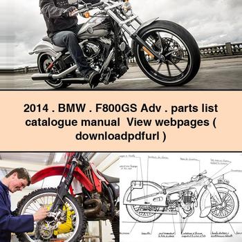 2014 BMW F800GS Adv parts list catalogue Manual View webpages (   )