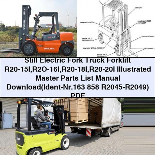 Still Electric Fork Truck R20 Series Illustrated Master (ident-nr.163 858 R2045-r2049) Parts Catalog PDF