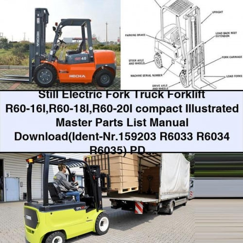 Still Electric Fork Truck R60-16I R60-18I R60-20I List Parts Catalog PDF