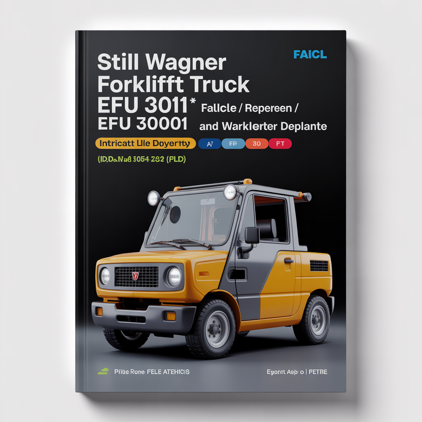 STILL WAGNER Forklift EFU 3001* Factory Service / Repair/ Workshop Manual Instant Download (Id.No.W8 054 232) PDF