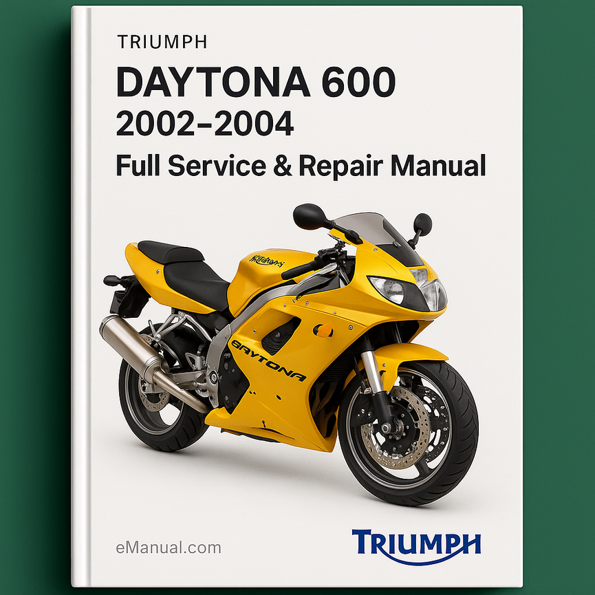 Triumph Daytona 600 2002-2004 Vollständiges Service-Reparaturhandbuch