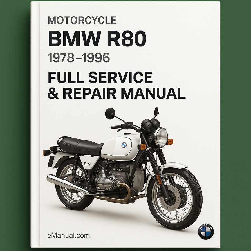 BMW R80 1978-1996 Full Service Repair Manual