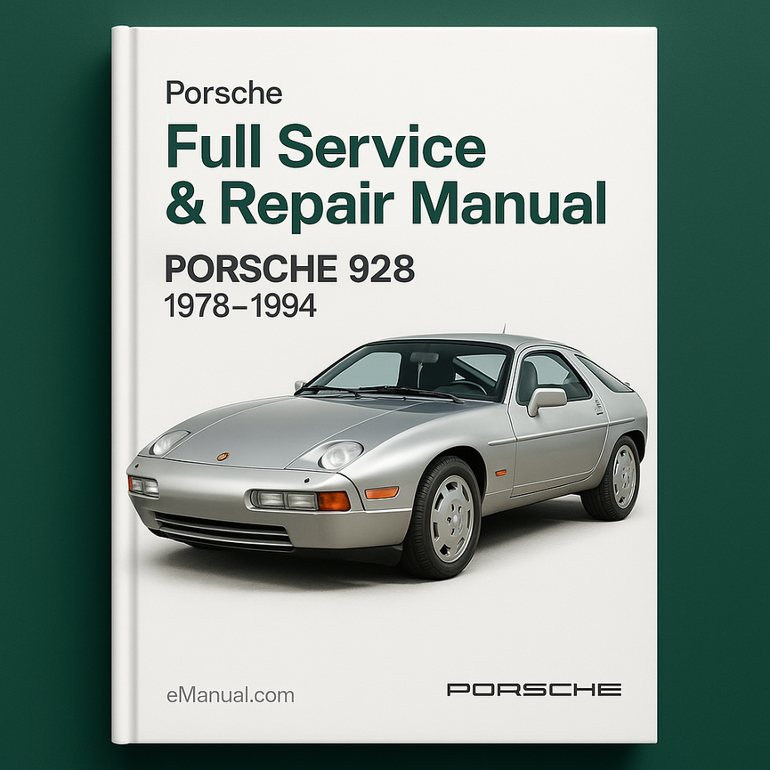 Manual de servicio y reparación completo del Porsche 928 1978-1994