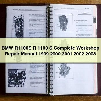 BMW R1100S R 1100 S Komplettes Werkstatt-Reparaturhandbuch 1999 2000 2001 2002 2003