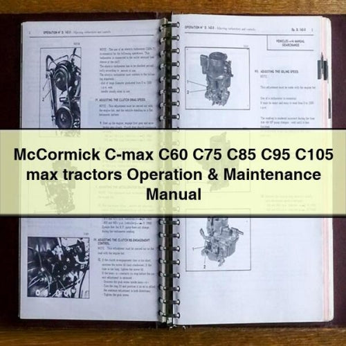 Mccormick C-MAX C60 C75 C85 C95 C105 Max Tractors Operation Service Repair Workshop Manual PDF