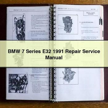 Reparatur-Servicehandbuch für die BMW 7er-Reihe E32 (Baujahr 1991)