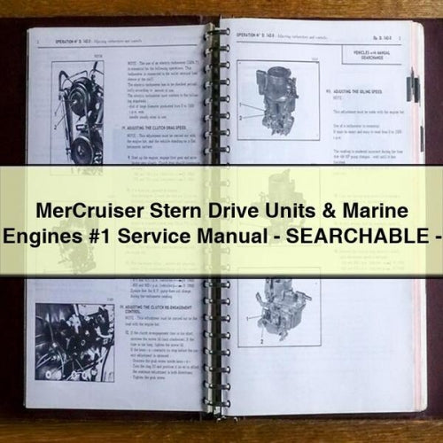 Mercruiser Stern Drive Units Engines - Searchable Service Repair Workshop Manual PDF