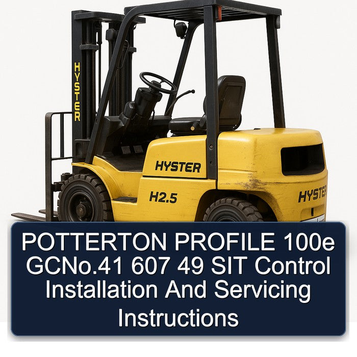 Potterton Profile 100E Gcno.41 607 49 SIT Control Installation Servicing Service Repair Workshop Manual PDF