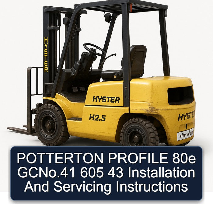 Potterton Profile 80E Gcno.41 605 43 Installation Servicing Service Repair Workshop Manual PDF