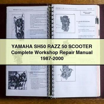 Manual completo de reparación y taller del scooter Yamaha SH50 RAZZ 50 1987-2000