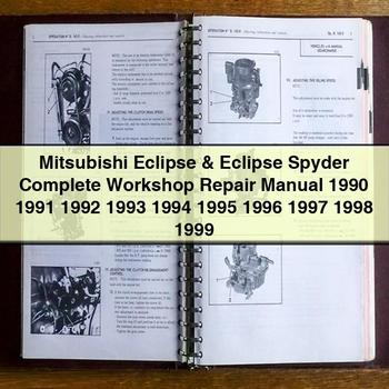 Mitsubishi Eclipse & Eclipse Spyder Complete Workshop Repair Manual 1990 1991 1992 1993 1994 1995 1996 1997 1998 1999