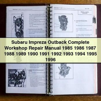 Subaru Impreza Outback Komplettes Werkstatt-Reparaturhandbuch 1985 1986 1987 1988 1989 1990 1991 1992 1993 1994 1995 1996