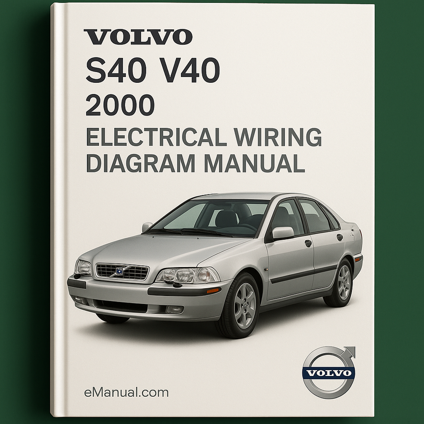 Volvo S40 V40 2000 Electrical Wiring Diagram Manual