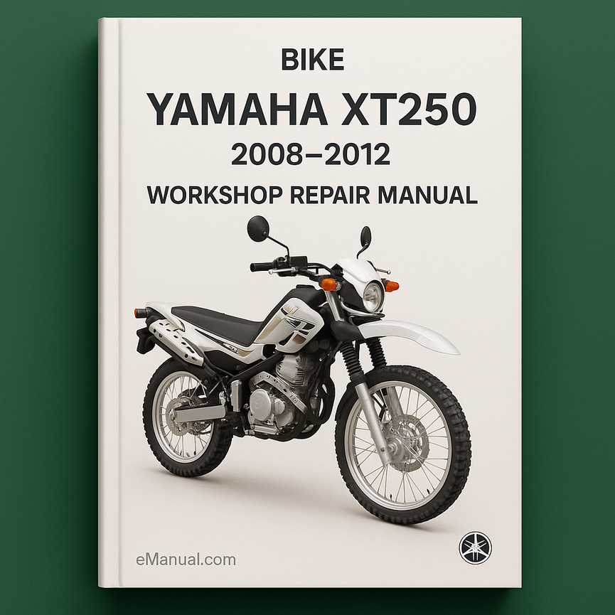 Manual de taller y reparación de la motocicleta Yamaha XT250 XT 250 2008-2012