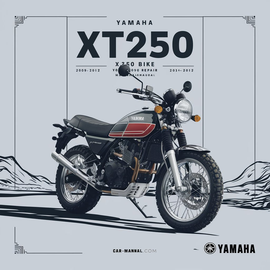 Manual de taller y reparación de la motocicleta Yamaha XT250 XT 250 2008-2012