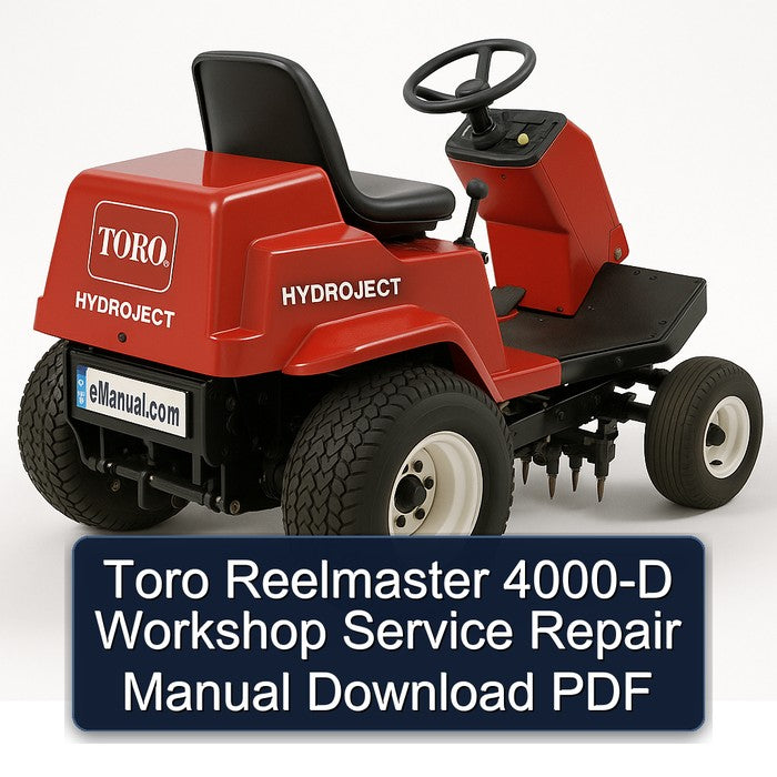 Toro Reelmaster 4000-D Service Repair Workshop Manual PDF
