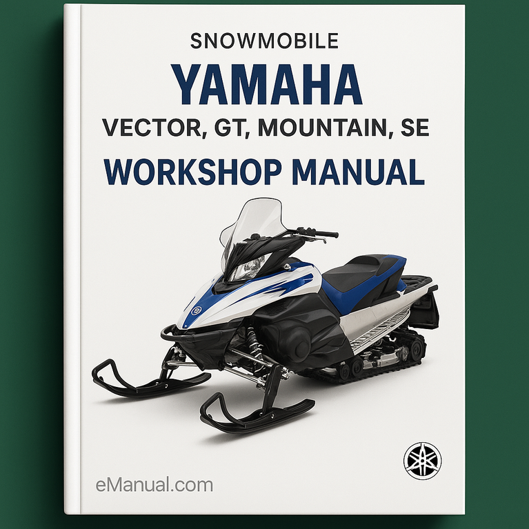 Manual de taller de mantenimiento, reparación y revisión de motos de nieve Yamaha Vector/GT/MountAIN/SE 2007