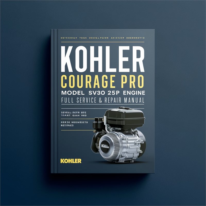 Kohler Courage Series PRO Model SV830 25HP Engine Service Repair Workshop Manual PDF