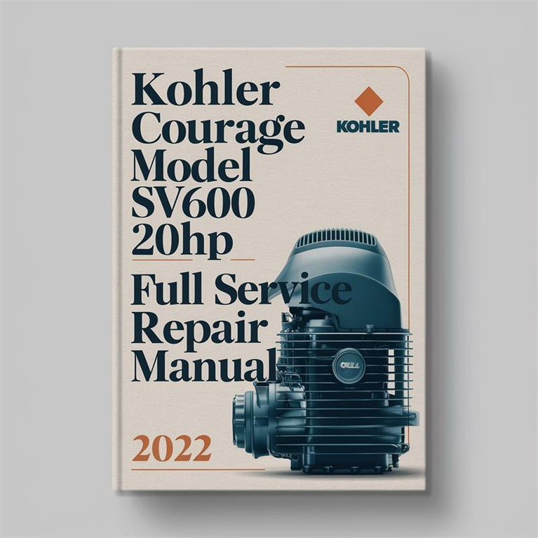 KOHLER COURAGE Model SV600 20HP Engine Full Service & Repair Manual PDF
