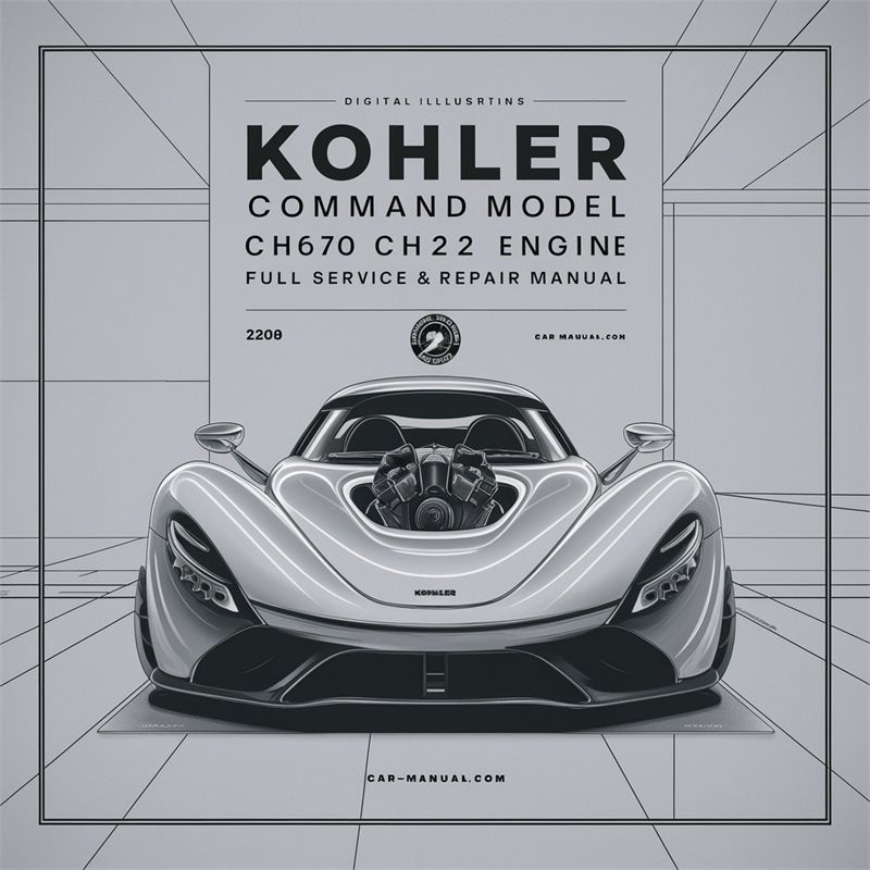 Kohler Command Pro Models Model CH670 CH22 22HP Engine Service Repair Workshop Manual PDF