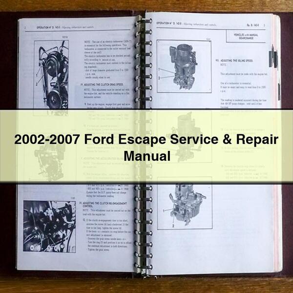 Manual de servicio y reparación de Ford Escape 2002-2007