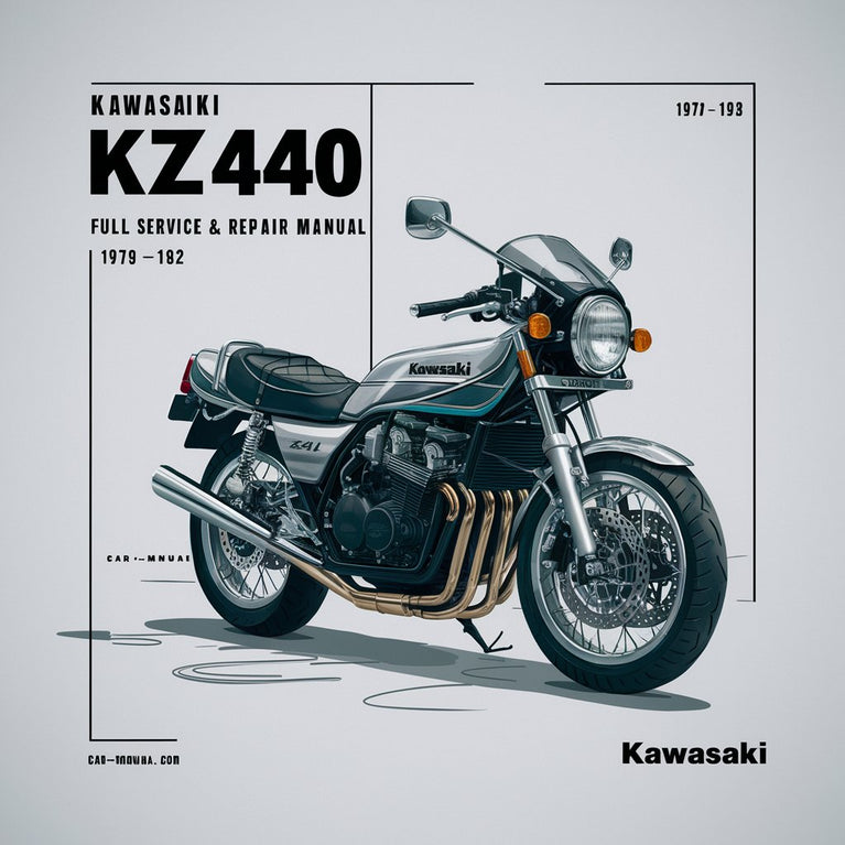 KAWASAKI KZ440 Motorrad Komplettes Service- und Reparaturhandbuch 1979-1982