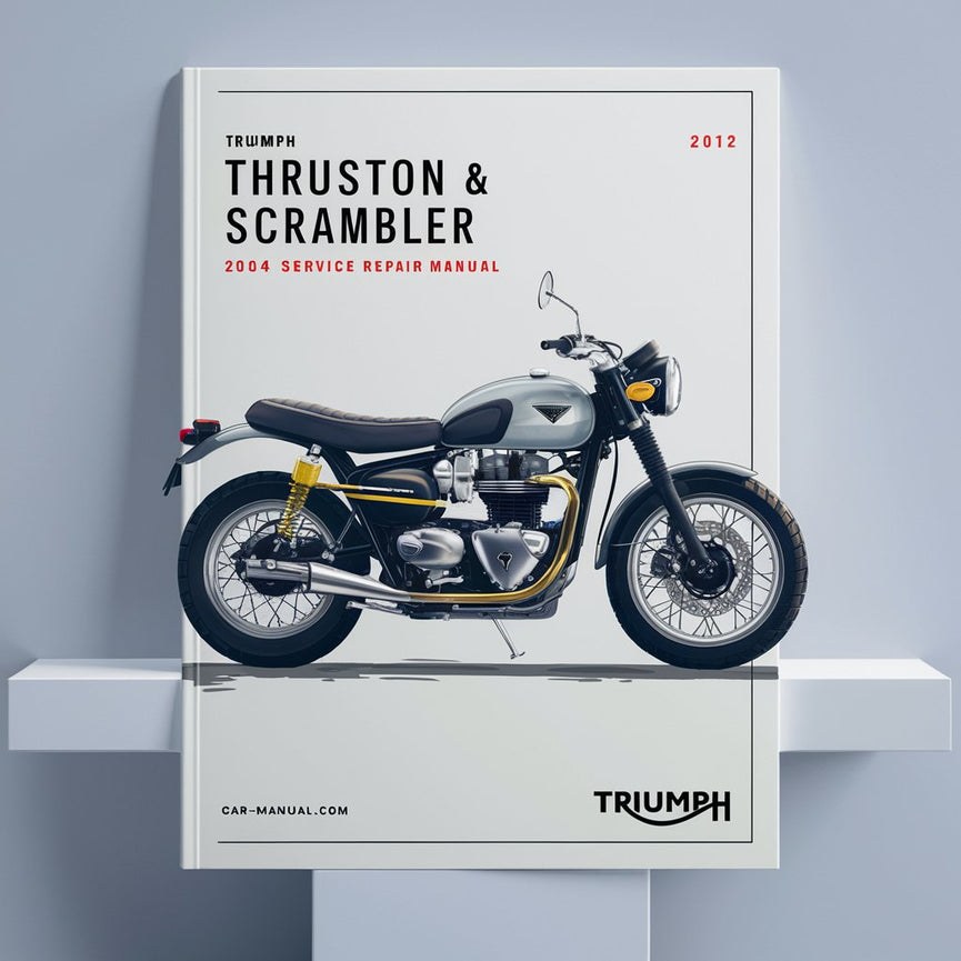 Manual de servicio y reparación de Triumph Thruxton y Scrambler 2004-2012