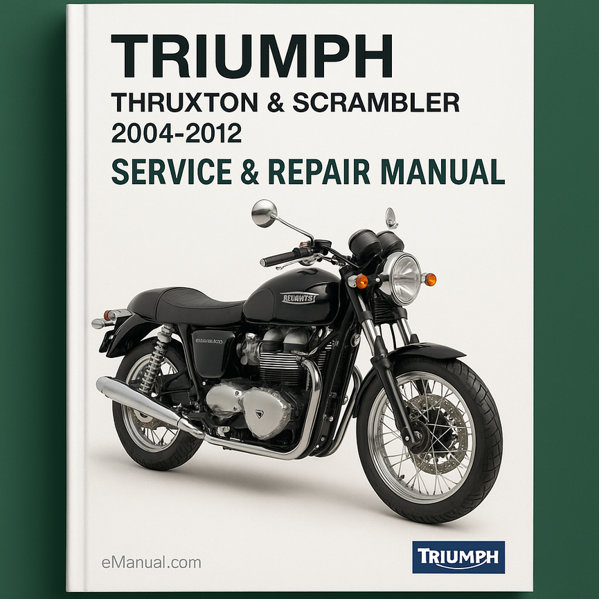 Triumph Thruxton &amp; Scrambler 2004-2012 Service-Reparaturhandbuch
