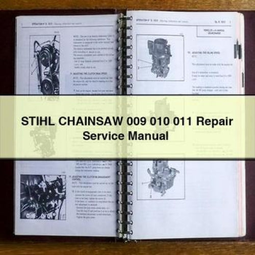 Stihl Chainsaw 009 010 011 Service Repair Workshop Manual PDF