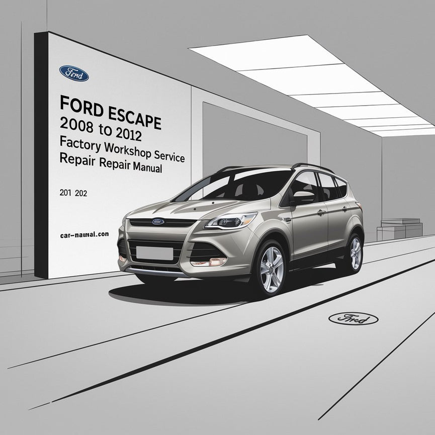 Manual de reparación y servicio de taller de fábrica de Ford Escape 2008 a 2012