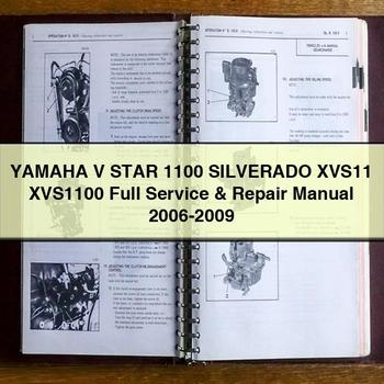 Yamaha V STAR 1100 SILVERADO XVS11 XVS1100 Manual completo de servicio y reparación 2006-2009