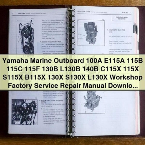 Yamaha Marine Outboard 100A E115A-C115X Service Repair Workshop Manual PDF