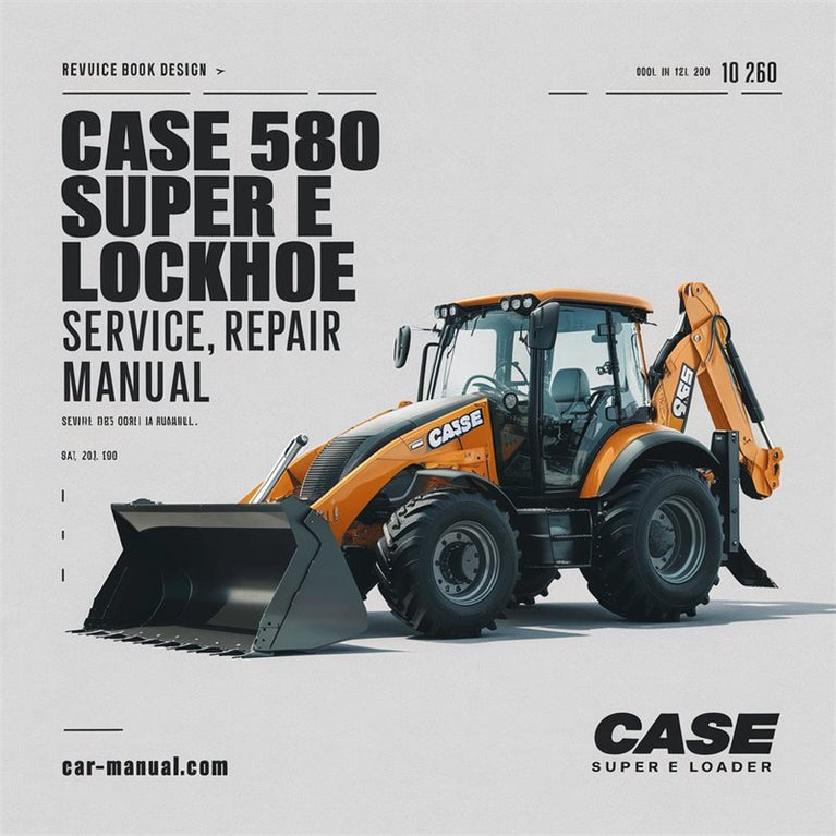 Case 580 Super E Loader Backhoe Service Repair Workshop Manual PDF