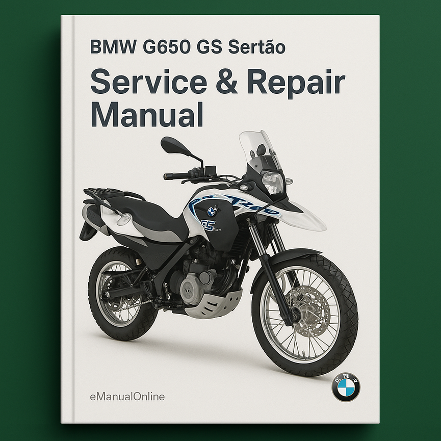 BMW G650 GS Sertao Service-Reparaturhandbuch