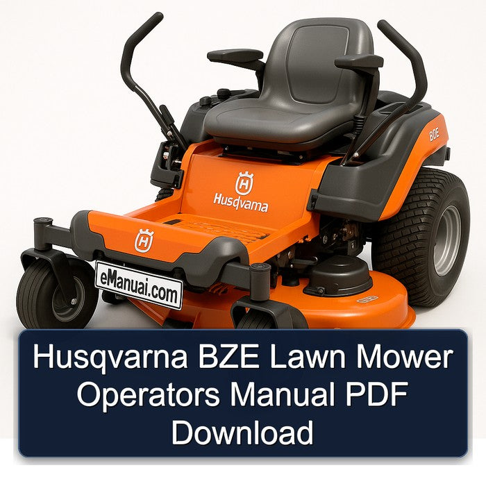 Husqvarna BZE Lawn Mower Operators Operator's Manual PDF