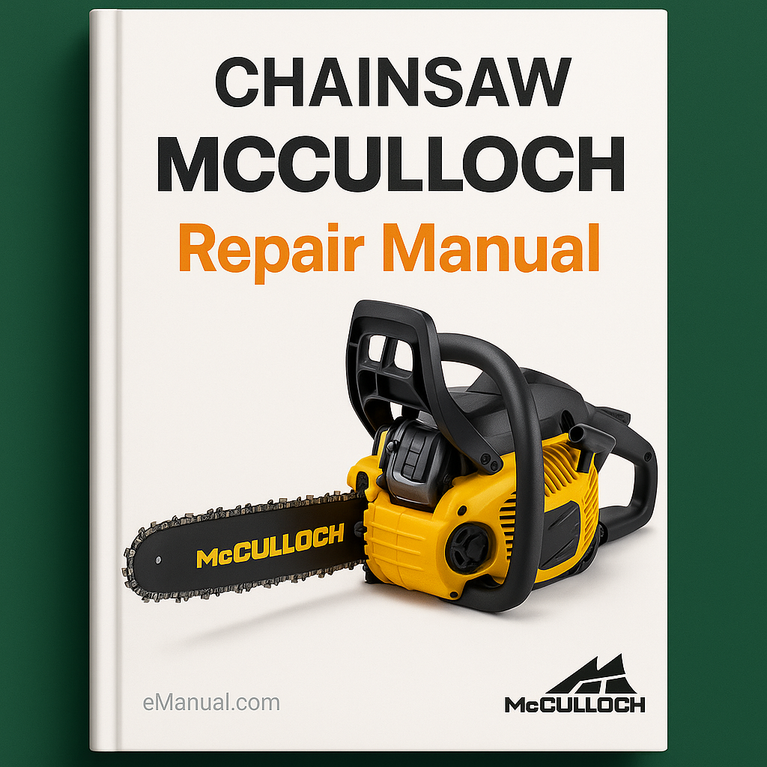 Manual de reparación de la motosierra McCULLOCH
