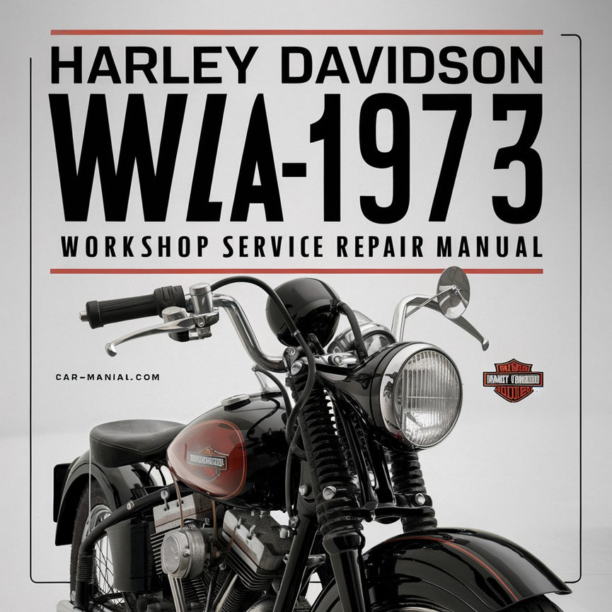 Manual de reparación y servicio del taller Harley Davidson WLA 1937-1973