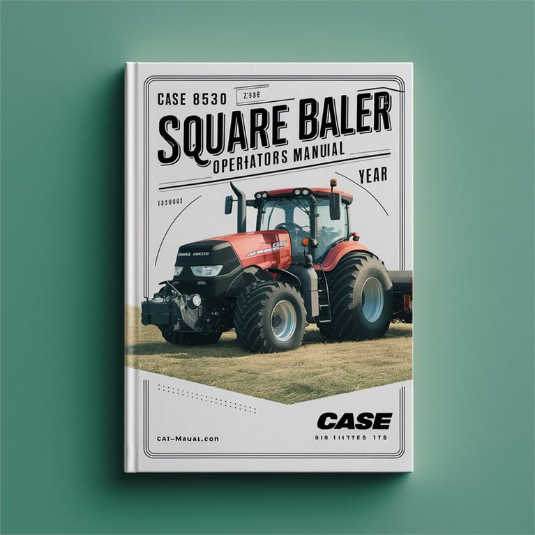 Case IH 8530 Square Baler Operators Operator's Manual PDF