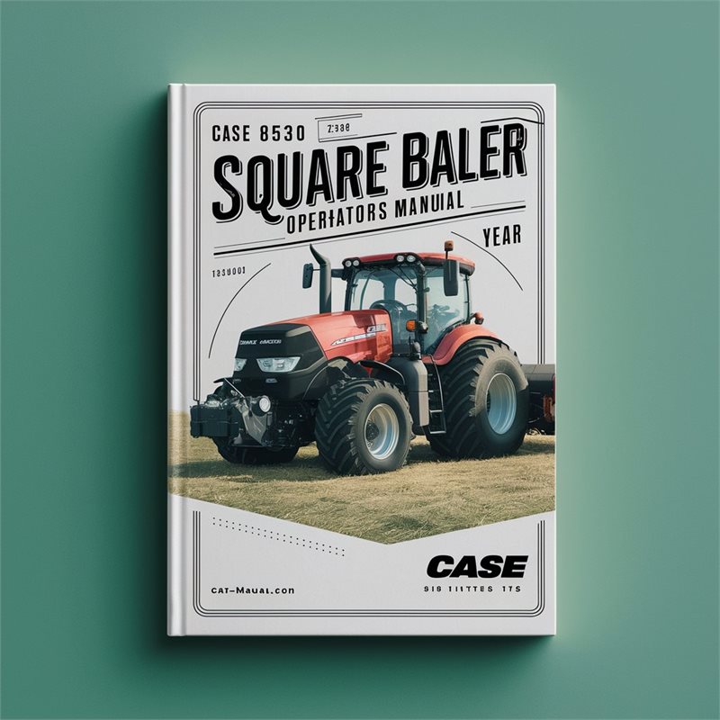 Case IH 8530 Square Baler Operators Operator's Manual PDF