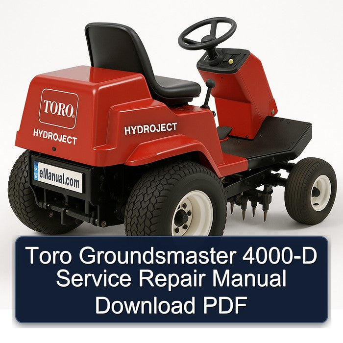 Toro Groundsmaster 4000-D Service Repair Workshop Manual PDF
