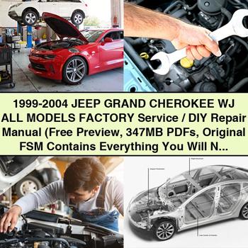 1999-2004 Jeep Grand CHEROKEE WJ Alle Modelle - Werkswartungs-/DIY-Reparaturhandbuch (Kostenlose Vorschau 347 MB ​​s Original FSM)