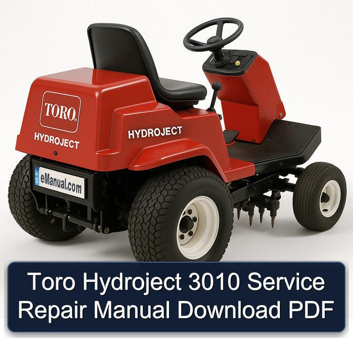 Toro Hydroject 3010 Service Repair Workshop Manual PDF