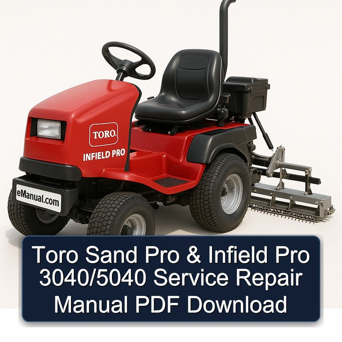 Toro Sand Pro Infield 3040/5040 Service Repair Workshop Manual PDF