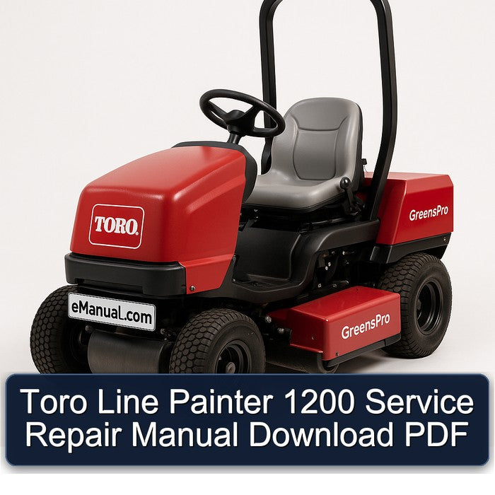 Toro Line Painter 1200 Service Repair Workshop Manual PDF