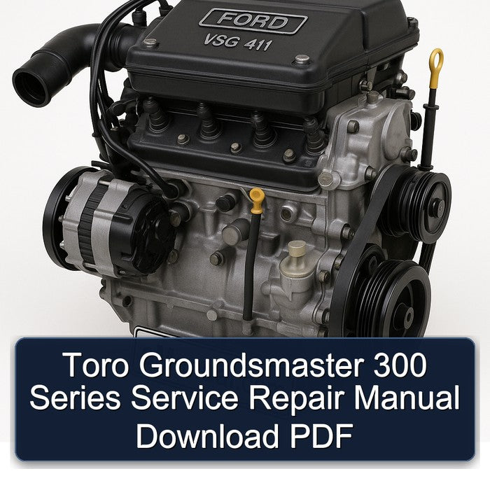 Ford VSG 411 Toro Groundsmaster 300 Series Service Repair Workshop Manual PDF