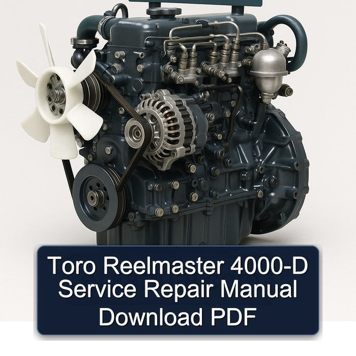 Kubota 03 E2B Toro Reelmaster 4000-D Service Repair Workshop Manual PDF