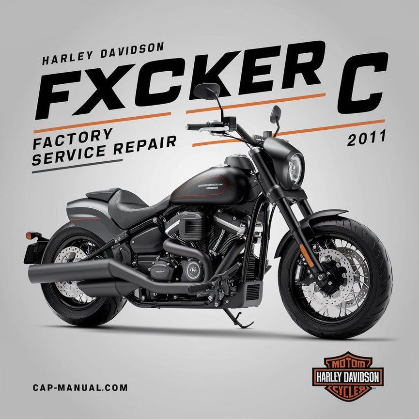 Manual de reparación y servicio de fábrica de Harley Davidson FXCWC Rocker C 2011