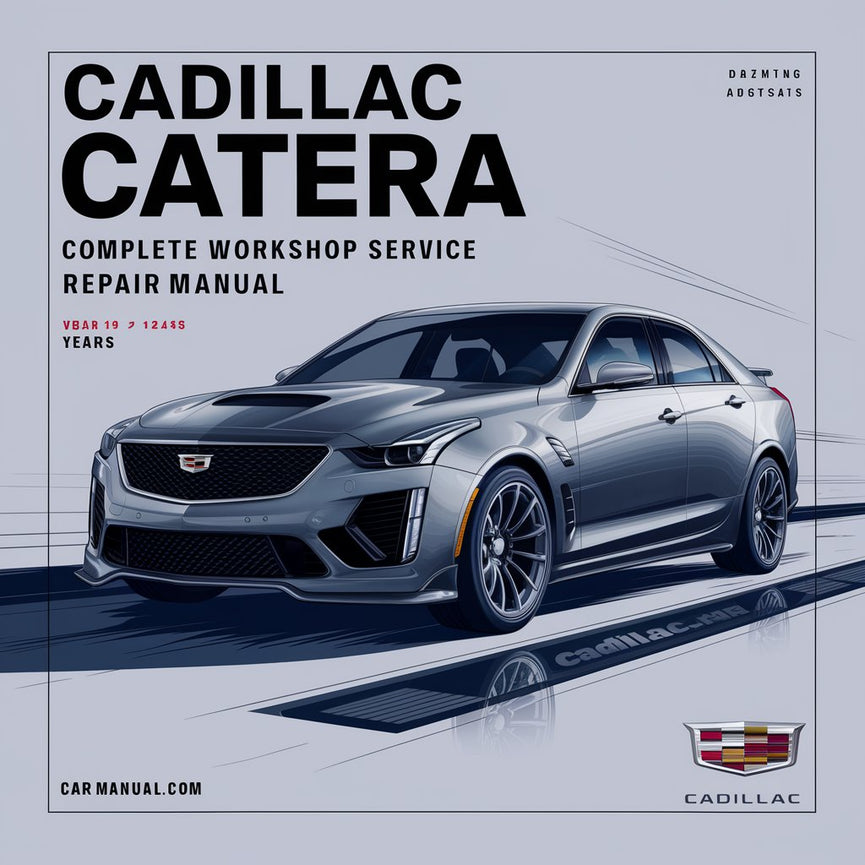 Cadillac Catera Komplettes Werkstatthandbuch 1997 1998 1999 2000 2001